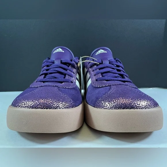 🆕Adidas VL Court 3.0 in the colors Aurora Plum/Zero Metalic/Pink Gum - Size:US 5 - Picture 11 of 17